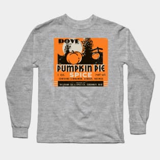 Vintage Pumpkin Spice Label Long Sleeve T-Shirt